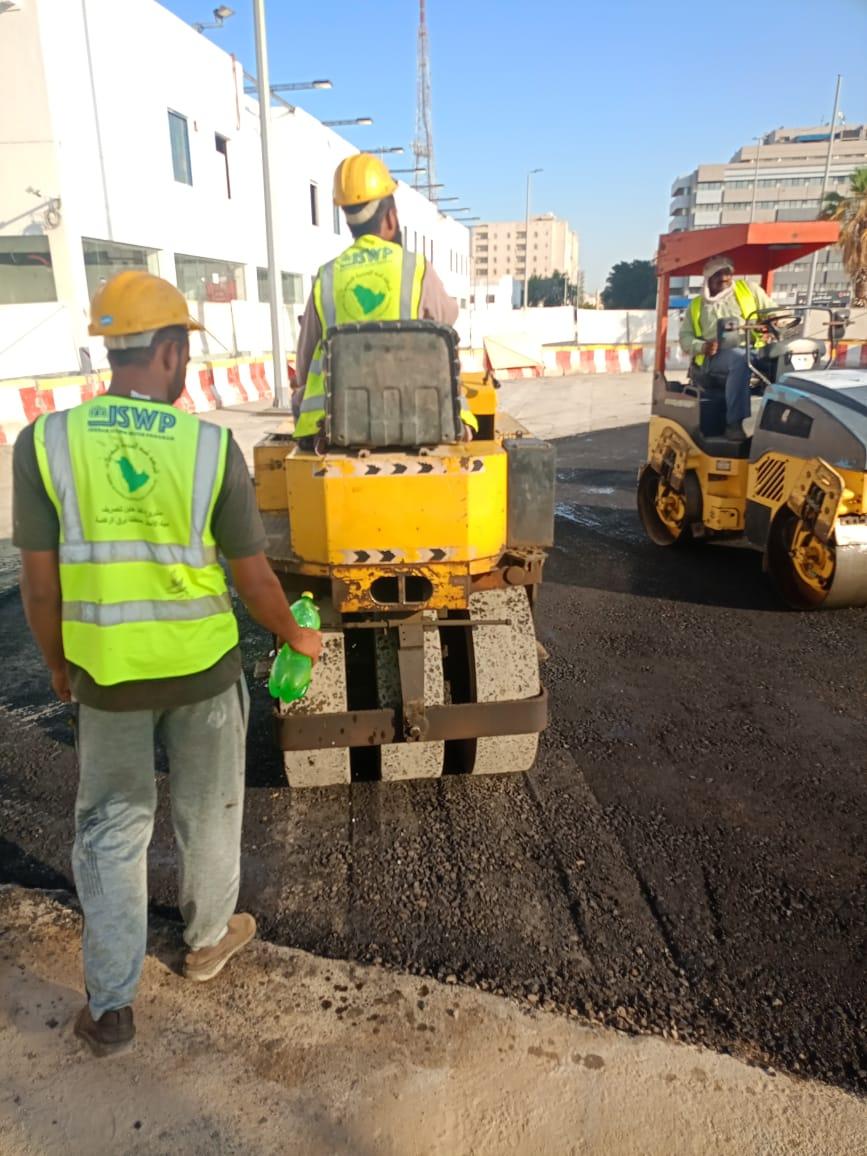 سفلتة وحفريات - المنطقة الغربية - Road construction project in Saudi Arabia
